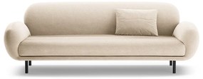 Bézs buklé kanapé 208 cm Poppy – Micadoni