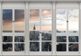 Fotótapéta - New York - kilátás az ablakból (152,5x104 cm)