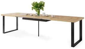 AVELLA Artisan Tölgy - Loft stílusú asztal nappaliba/étkezőbe kinyitható akár 3,1 m-ig!
