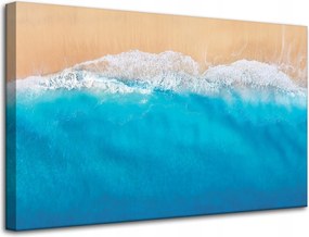 Vászonkép Napsütötte tengerpart Óceán víz 80x50 cm Ideális ajándék