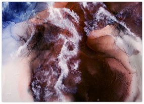 Üveg kép - Lila márvány N⁰3 (70x50 cm)