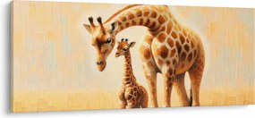 Kép - Zsiráfok (120x50 cm)
