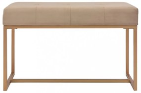 bézsszínű bársonypad 80 cm