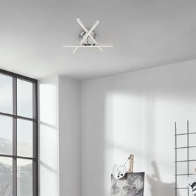 Brilo - LED Felületre szerelhető csillár REY 3xLED/5W/230V fényezett króm