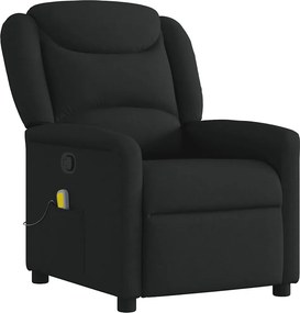 vidaXL fekete szövet dönthető masszázsfotel
