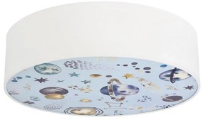 Gyerek mennyezeti lámpa KIDDY 2xE27/40W/230V fehér/kék