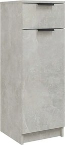 vidaXL betonszürke szerelt fa fürdőszobaszekrény 32 x 34 x 90 cm