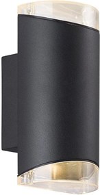 NORDLUX 45481003 ARN Modern Kültéri Fali Lámpa Fekete GU10 IP44