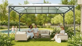 kerti pavilon LANITPLAST 43 antracit + átlátszó PC LG2470