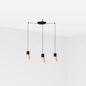 Faro Kombo 120 függeszték, bézs/fekete, 3xE27, 5000 mm