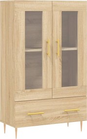 vidaXL sonoma tölgy színű szerelt fa magasszekrény 69,5 x 31 x 115 cm