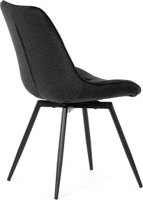 Étkezőszék fekete, szövet anyag HC-T1130 BK2