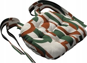 Márton székpárna 37x40 zöld-piros