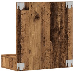 Piperebútor Régi fa Tömör újrahasznosított fa 60 x 31.5 x 62 cm
