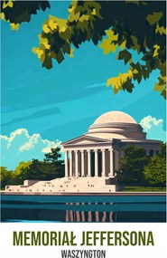 Poszter 53x81cm Jefferson emlékmƱ