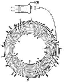 Nedis WIFILX01C168 - LED RGB Karácsonyi lánc 168xLED/8 funkció 23m IP44 Wi-Fi Tuya