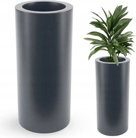 Hebe magas antracit virágtartó 70x33 cm kerti és beltéri virágtartók