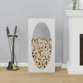 fehér hidegen hengerelt acél tűzifatároló 50x23x100 cm