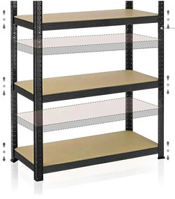 Nagy teherbírású polc P 90x40x180 cm 175 kg