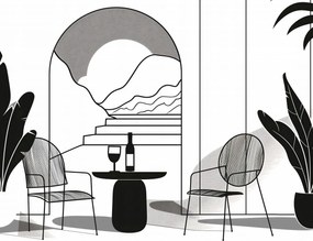 Poszter 76x60,5cm Pihenés a monokrómban