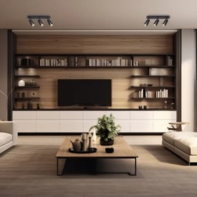 Spotlámpa FLOWER 3xGU10/8W/230V fekete