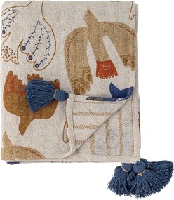 Barna újrahasznosított pamut takaró 130x160 cm Anniversary – Bloomingville