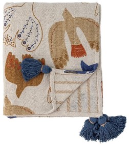 Barna újrahasznosított pamut takaró 130x160 cm Anniversary – Bloomingville