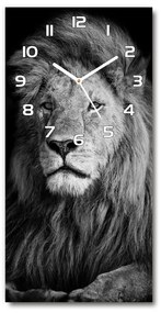 Négyszögletes fali üvegóra Portré egy oroszlán pl_zsp_30x60_f_102854237