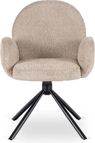 Fortó Étkezőszék Barna Bouclé Kárpittal. MUSSO