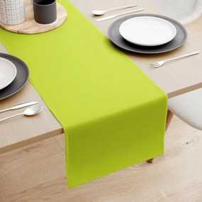 Goldea loneta dekoratív asztali futó - zöld színű 20x140 cm