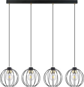 Emibig modern függeszték gino fekete arany emi1222/4