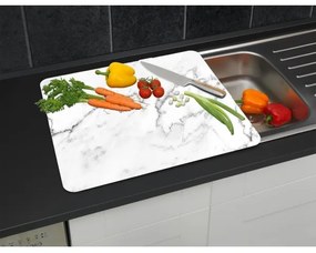 WENKO 2712929500 - Vágódeszka / fedőlap - NEUTRAL 56x50 cm színes/átlátszó