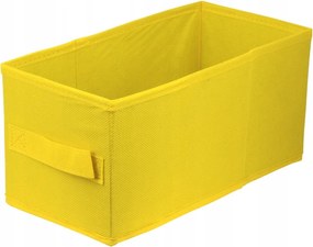 Textil tárolódoboz Lavita sárga 15x31x15