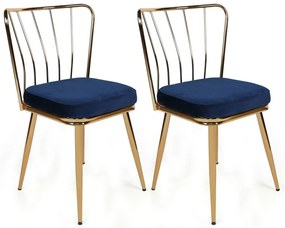 Yildiz Dark Blue étkezőszék szett, 4 db