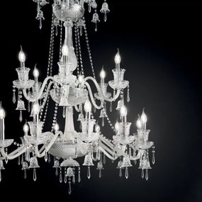 Ideal Lux - Kristály csillár láncon REDENTORE 18xE14/40W/230V átm. 102 cm átlátszó