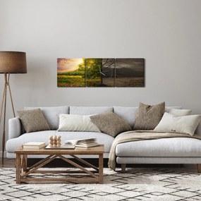 Kép - Életciklus (órával) (90x30 cm)