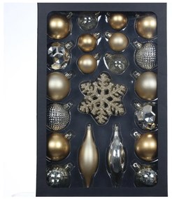 Retlux Karácsonyi díszkészlet 25 db arany/ezüst FT0837
