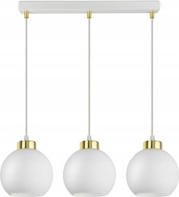 Mennyezeti FĂŒggĆ LĂĄmpa CsillĂĄr FehĂ©r Ăveg Gömbök White Glass BZ3 Led E27