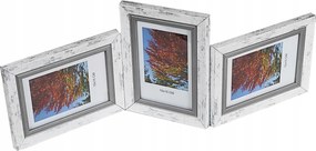 Galéria multikeret Flash fotó 10x15 cm Hármas szint/függőleges/vízszintes Fehér