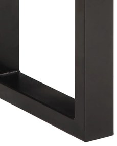 tömör akácfa és acél pad 160 cm