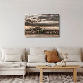 Prágai vár a félhomályban képe (90x60 cm)