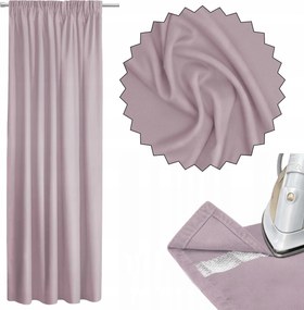Szalagra Kész Függöny +rövidítő Szalag 140x270 Púderrózsaszín Atlantic