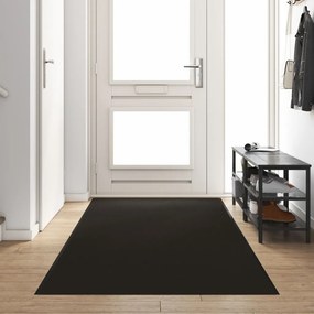 Ajtószőnyeg Fekete 120 x 400 cm Polipropilén és vinil