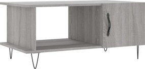 vidaXL szürke sonoma színű szerelt fa dohányzóasztal 90 x 50 x 40 cm