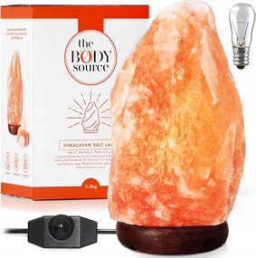 Himalája sólámpa 3kg ionizátor fényerőszabályzó természetes éjszakai 21cm