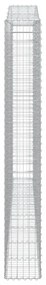 íves horganyzott vas gabion kosár 400x30x220/240 cm