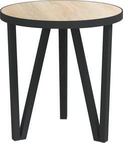 vidaXL sonoma-tölgyszínű MDF dohányzóasztal Ø35 cm