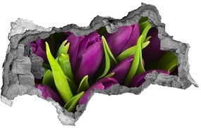 Lyuk 3d fali matrica Lila tulipánok nd-b-89975331