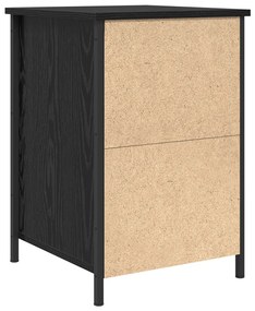 Éjjeli szekrények 2 db Fekete tölgy 40x42x60 cm Szerelt fa