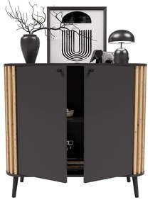 Pure 2 ajtós komód kézműves tölgy/szürke